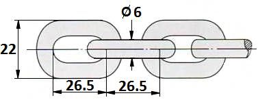 DIMENSIONS PN10 ( en mm ) : Robinets à commande par réducteur à chaîne : Dimensions chaîne : DN 32/40 50 65 80 100 125 150 200 250 300 D 120 120 120 120 120 126 126 126 214 214 H1 58 58 58 58 58 58