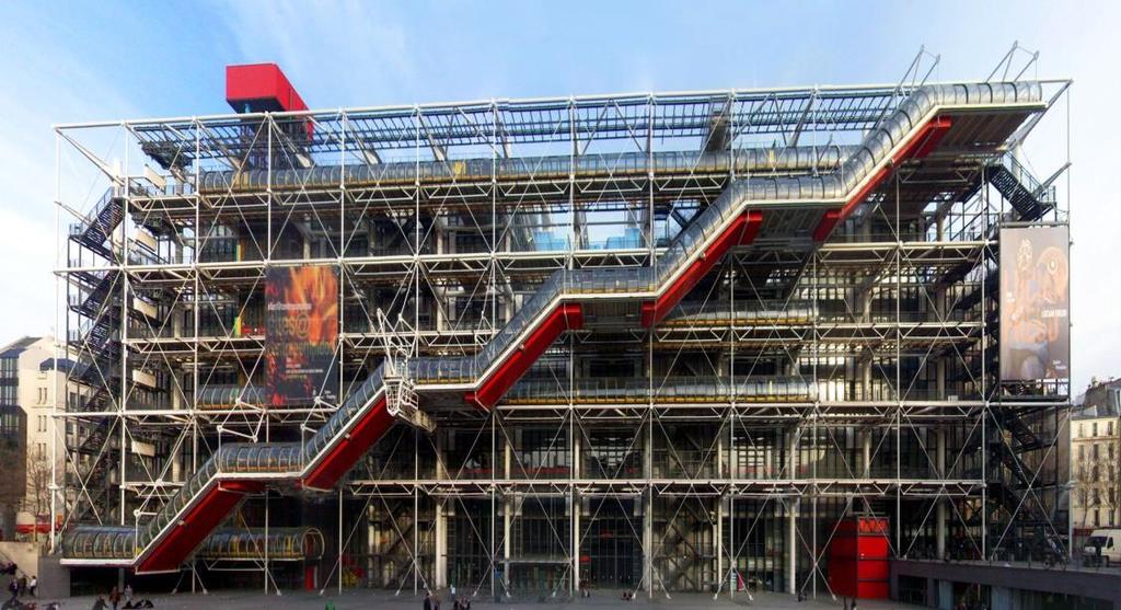 Retour d expérience N 1 : Centre Georges Pompidou Locaux : musée, librairie, bureaux, Surface : 102 450 m² SHOB RDC + 6 étages + 3 niveaux de sous-sol MIX ENERGETIQUE [NOM DU DE CENTRE POMPIDOU