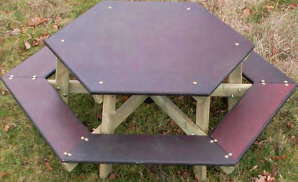 Table pliante avec banc, uv100, ultra résistante, marron, à vie