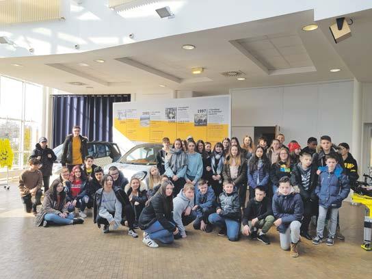 Hôpital et leurs correspondants allemands de la Schule am Warndtwald d Überherrn lors d une semaine binationale à l auberge de jeunesse de Sarrebruck.