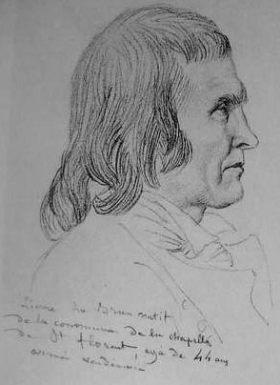 Pierre LEBRUN Pierre Lebrun, natif de la commune de la Chapelle de St Florent, âgé de 44 ans, armée vendéenne. Né le 10 juin 1780 au Cormier, fils de Pierre et de Anne Oger.