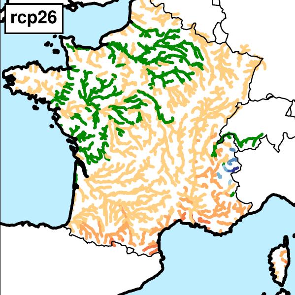 Evolution des débits d étiage (QMNA5) en France vers