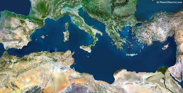 Méditerranée, une mer parmi des terres «biodiversifiées» Sur 2 millions de km 2, soit 1,6 % de la superficie terrestre mondiale : 10% des plantes à fleur et des fougères de la planète 343