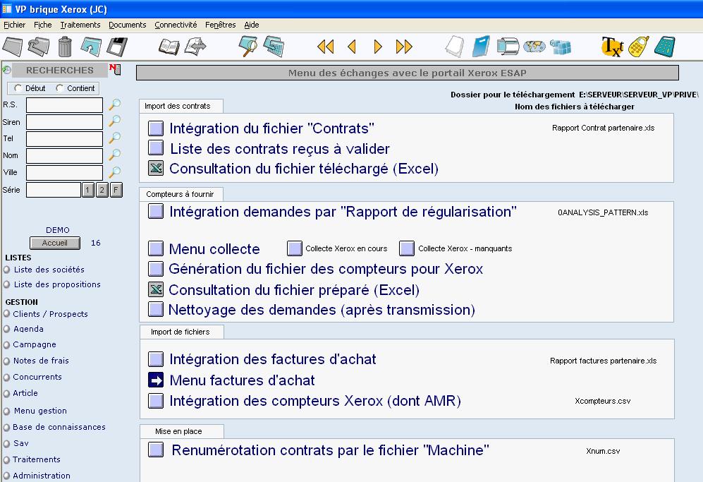 3 GESTION DES FACTURES D ACHATS Cette fonctionnalité est basée sur l'import du fichier des factures à partir du portail ESAP.