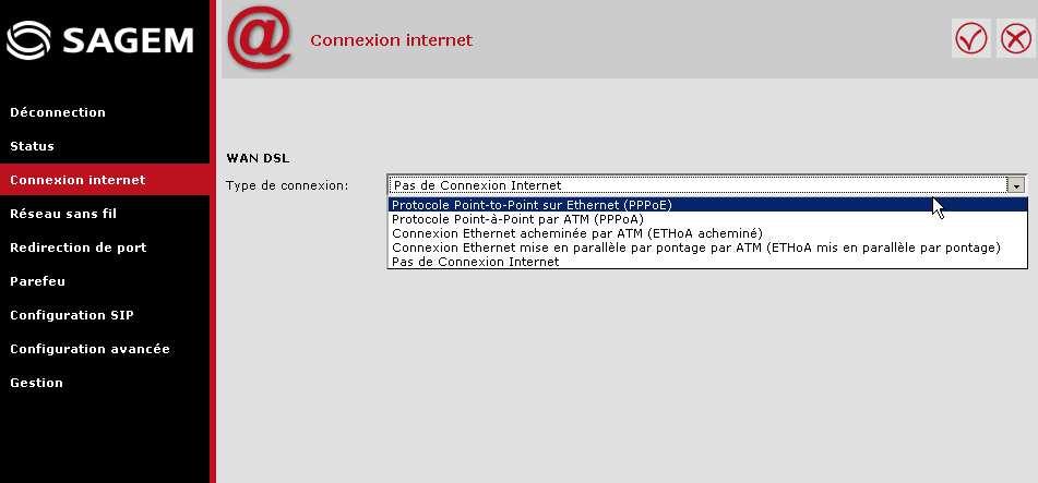 3 1/ Configurez le réseau sur votre PC Installation Sélectionnez ensuite : Protocole Point-to-Point sur Ethernet (PPPoE) les propriétés du Protocole Internet doivent être : - obtenir une adresse IP