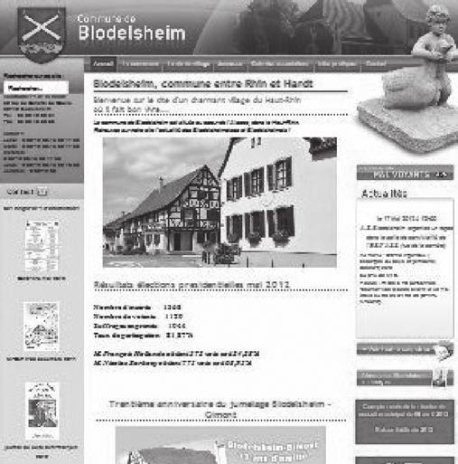 Vie de la Commune Le site internet de Blodelsheim WWW.BLODELSHEIM.