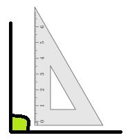 sommet A A A L angle Â est un angle droit: ses côtés sont perpendiculaires.