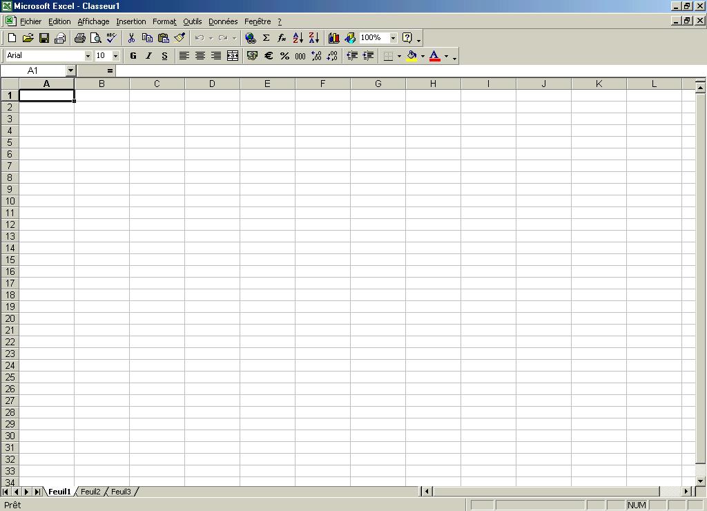 Excel 2000 Support de notes Version 1 Août 2001 3.