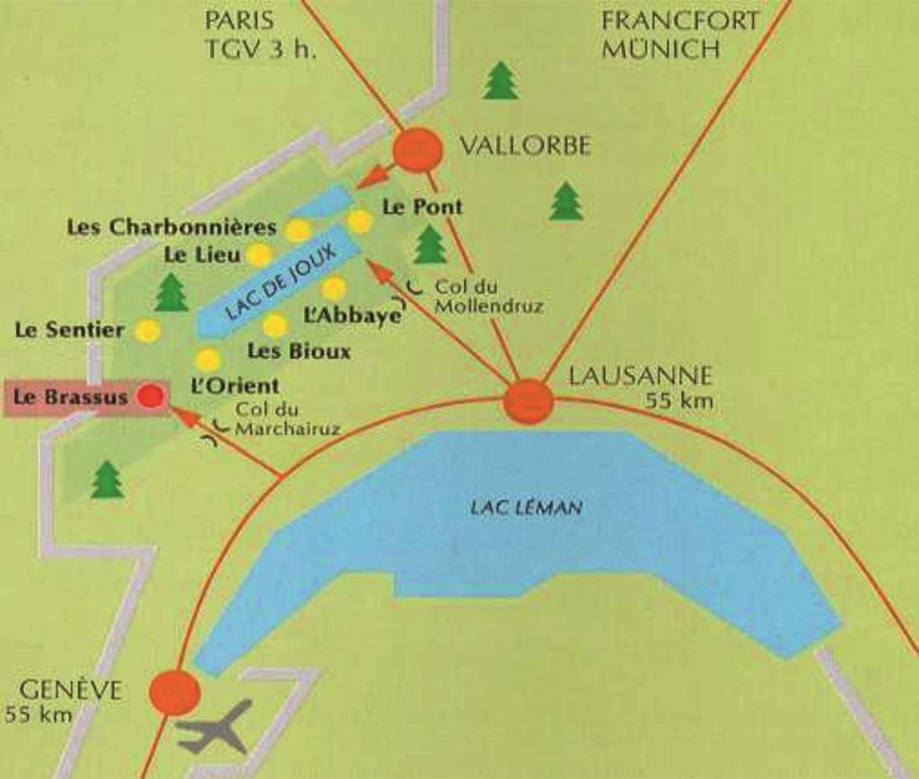Anreise ins La Vallée de Joux