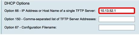 Options DHCP Un serveur TFTP permet à un admin pour enregistrer, récupérer, et télécharger des fichiers de configuration pour des périphériques sur un réseau.
