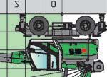 Équipements de la fourche de levage Fourche de levage 7,5-, m 5 7 Remarques : s'appliquent pour les machines sur un sol ferme et de niveau tonnes métriques et valables pour un angle de pivote- au