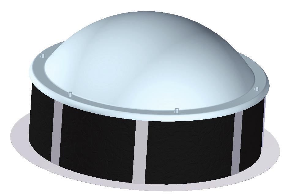Descriptif type L éclairement zénithal sera assuré par des lanterneaux ponctuels de type Rond : costière en tôle d acier galvanisé hauteur 30 mm avec isolant thermosoudable 1 mm.
