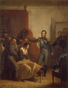 Les Menjaud 1810. - Les Adieux de Girodet à son atelier.