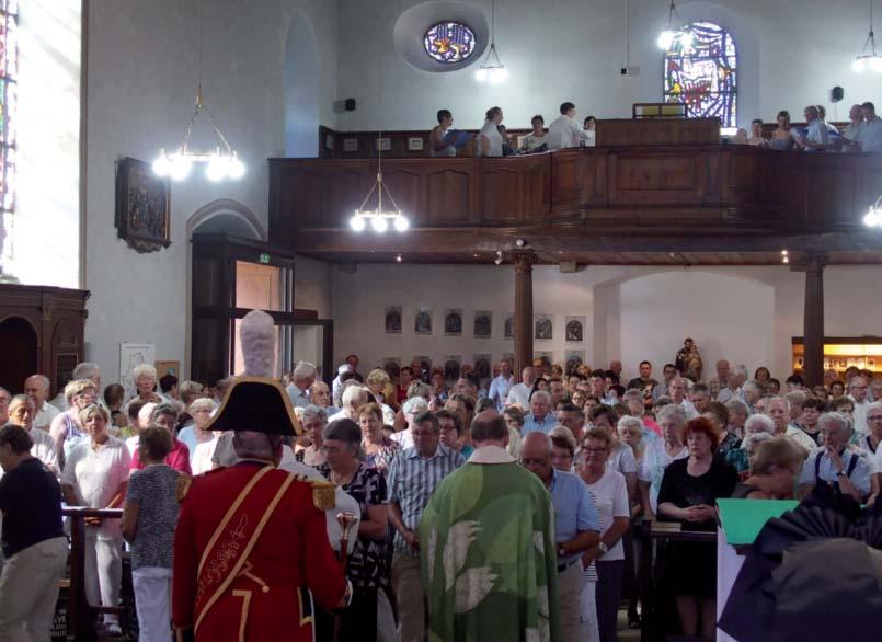 Les chants de la chorale Ste Cécile de Bischoffsheim ont donné de la solennité à la célébration.