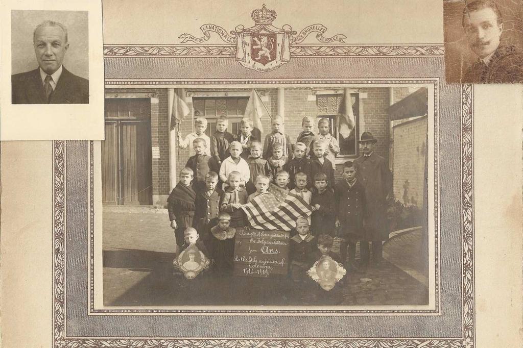 Classe de Mr Legon à Ans après la guerre 1914-1918.