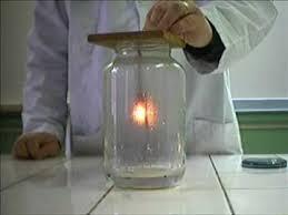 Lavoisier réalise des expériences avec ce gaz du genre de celles décrites ci-dessous Expérience de combustion du fusain de carbone Un morceau de carbone (comme une mine de crayon) rougi est introduit
