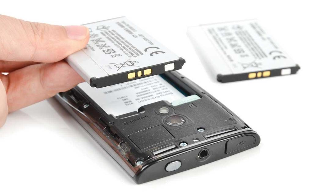 Une batterie de smartphone au lithium. http://www.android-mt.
