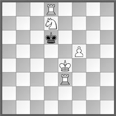 «Der sk kann einem leid tun!» (WL). «Sicherheit dem wk bricht die Kraft des sbg3» (KZ). 14166 M. Schneider. 1. Df8+! Ke5 2. Dg7+ Kd6 (2. Kf4 3. Df6+ Df5 4. Dxf5) 3.