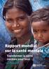 Rapport mondial sur la santé mentale. Transformer la santé mentale pour tous VUE D ENSEMBLE