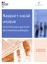 Rapport social unique. de la Direction générale des Finances publiques
