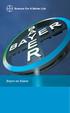 Mission et valeurs 5 Sites et régions dans le monde 6 Sites en Suisse 7 Bayer en Suisse 8. Entités opérationnelles et domaine d activité 9