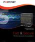 Fast & Secure Performances & Consolidation. www.fortinet.com Q1 / 2013