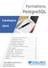 PostgreSQL. Formations. SQL avancé... 10. Calendrier... 18