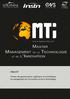 www.master-mti.com Objectif Former des gestionnaires, ingénieurs et scientifiques au management de l Innovation et de la Technologie
