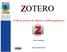 ZOTERO. (Outil de gestion de références bibliographiques) Guide d'utilisation