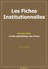 Les Fiches Institutionnelles