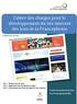 Cahier des charges pour le développement du site internet des Jeux de la Francophonie