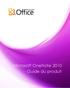Microsoft OneNote 2010 Guide du produit