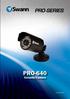 PRO-640. Security Camera M640CAM180412T