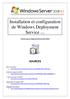 Installation et configuration de Windows Deployment Service (v3.1)