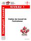 Volleyball Canada NIVEAU 1. Cahier de travail de l entraîneur