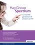 Hay Group Spectrum. La nouvelle génération de solutions en RH