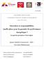 Désordres et responsabilités. Quelle place pour la garantie de performance énergétique?