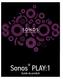 Sonos PLAY:1. Guide du produit