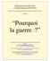 Pourquoi la guerre? Sigmund Freud (1856-1939 et Albert Einstein (1879-1955) (1933)