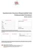 Questionnaire Assurance Responsabilité Civile Professionnelle Promoteurs (Partie courtier)