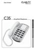 User Guide C35. Amplifi ed Telephone I S P A Ñ O F R A Ç A