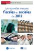 fiscales et sociales de 2012