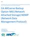 CA ARCserve Backup Option NAS (Network Attached Storage) NDMP (Network Data Management Protocol)
