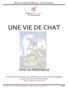 UNE VIE DE CHAT FICHE DU PROFESSEUR