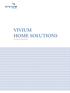 VIVIUM HOME SOLUTIONS. Conditions générales