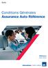Auto. Conditions Générales Assurance Auto Référence