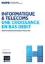INformatique & telecoms une croissance en bas debit