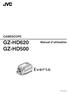CAMÉSCOPE GZ-HD620. Manuel d utilisation GZ-HD500 LYT2210-008A