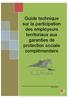 Guide technique sur la participation des employeurs territoriaux aux garanties de protection sociale complémentaire