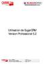 Utilisation de SugarCRM Version Professional 5.2